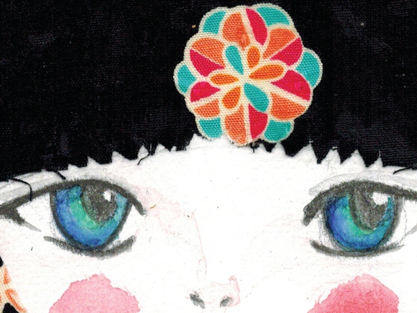 Detalle del print Maiko by Mekishico