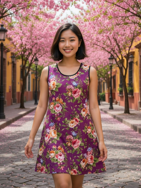 Vestido Fuji en outfit